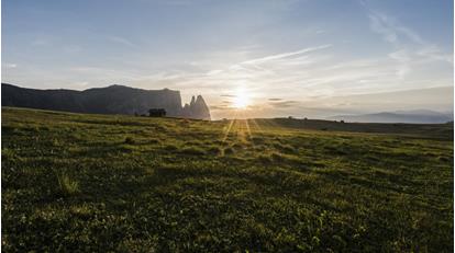 Sunset on the Seiser Alm
