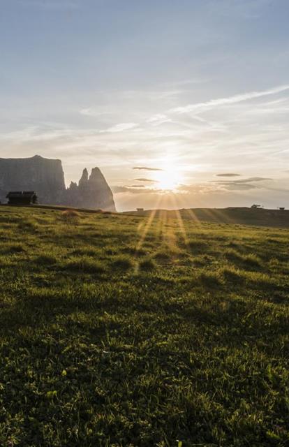 Tramonto sull'Alpe di Siusi