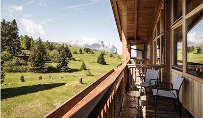 Il balcone della camera doppia Mountain Superior