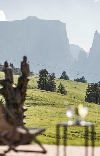 View on the Dolomites from our terrace
