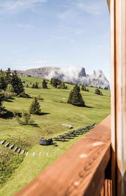 View from a balcony in summer